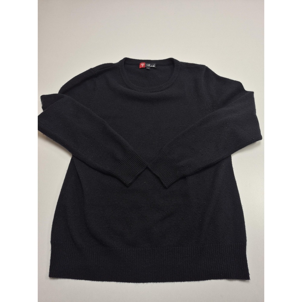 Shephe Sweater Women's Large Black 100% Cashmere Crewneck Knit Pullover Soft